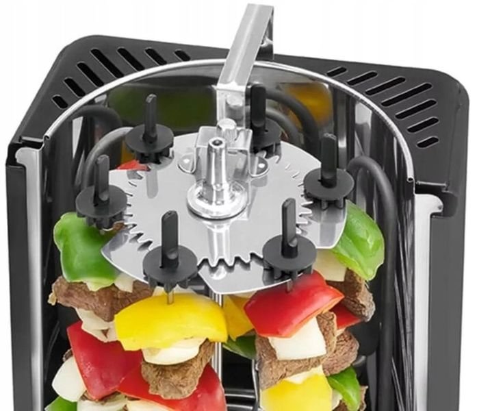 Grill do Kurczaka OPIEKACZ DO KEBABA Pionowy Obrotowy SZASZŁYKI ROŻEN zdjęcie 13