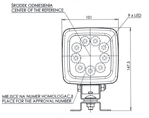 Lampa LED cofania W108 (806) na Arena.pl