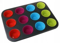 Forma na MUFFINKI 12 Babeczki Silikonowe 4188
