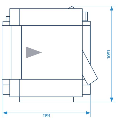 Grubościówka grubiarka 7,5kW 630mm usuwanie wiór do 8mm heblarka 400V Tersa na Arena.pl
