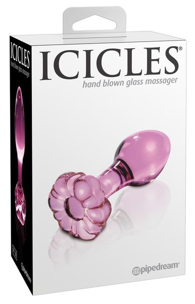 Icicles No. 48 Szklany Korek Analny zdjęcie 1