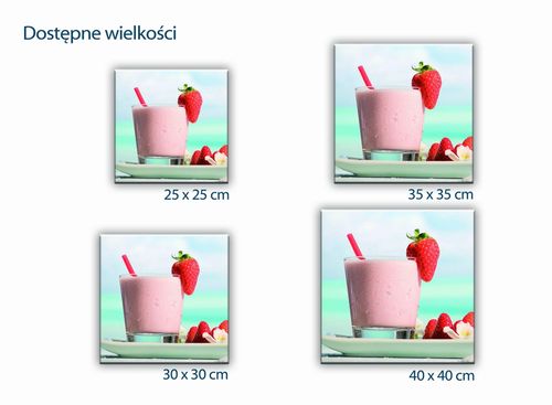 SZKLANA DESKA KUCHENNA 25x25 414e Shake truskawka na Arena.pl