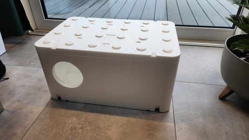 Duży Domek wiosenny budka dla kota styropianowy Box 60x40x30cm KB na Arena.pl