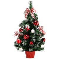 CHOINKA SZTUCZNA MAŁA UDEKOROWANA DEKORACJA ŚWIĄTECZNA NA BIURKO 60 cm