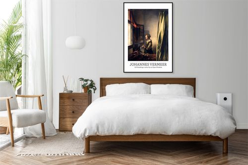 Plakat 13x18cm Design Girl Reading, Vermeer Vintage do Salonu na Arena.pl