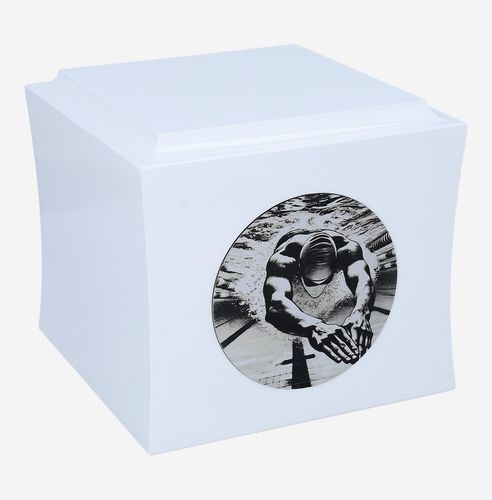 Urna tematyczna dla pływaka Biały / Design1 na Arena.pl