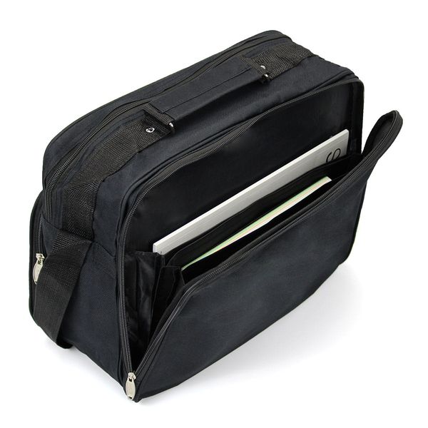 torba męska a4 z nyloni sanchez - czarna zdjęcie 7