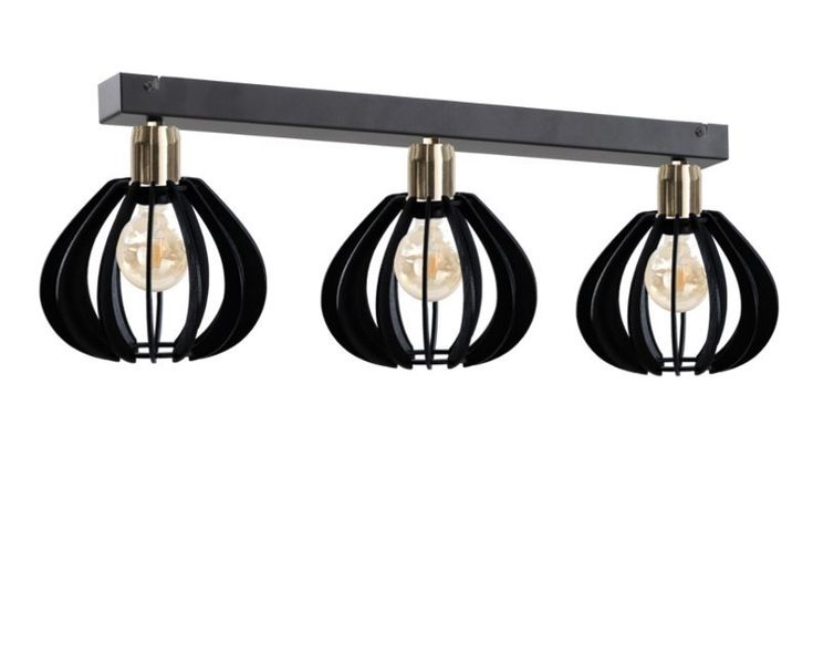 Lampa sufitowa 3xE27 GEMMA GOLD zdjęcie 1