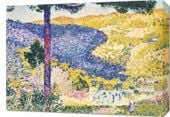 Obraz 70x50cm Valley with Fir, Henri-Edmond Cross do Salonu