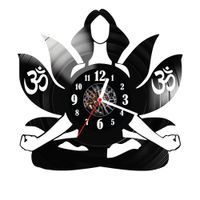 Zegar ścienny z płyty winylowej Yoga 1800.14