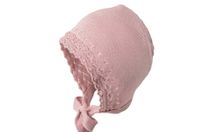 Jamiks Edyta organic bonetka dla dziewczynki bambus brudny róż 34-36