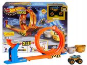 HOT WHEELS MONSTER TRUCK ZESTAW Bigfoot 50 rocznica, Pętla Skok po trofeum