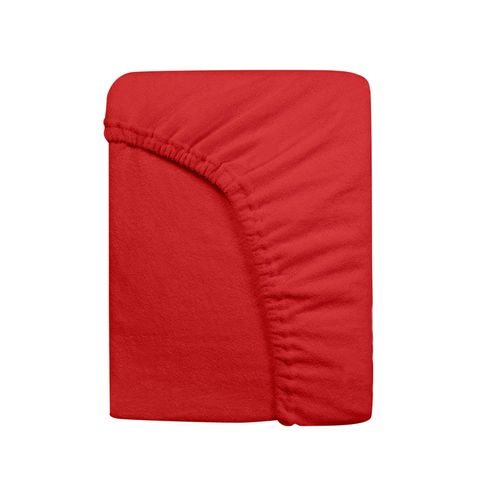 Prześcieradło frotte z gumką 140x200 czerwony na Arena.pl