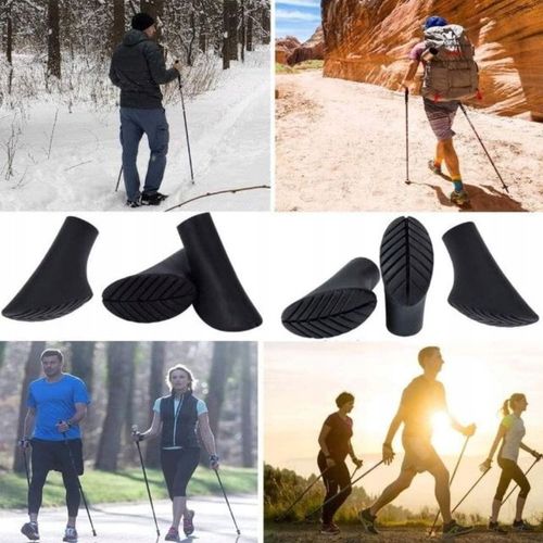 Nakładki Końcówki do Kijków Nordic Walking Trekkingowych Chodzenia mix 30x na Arena.pl