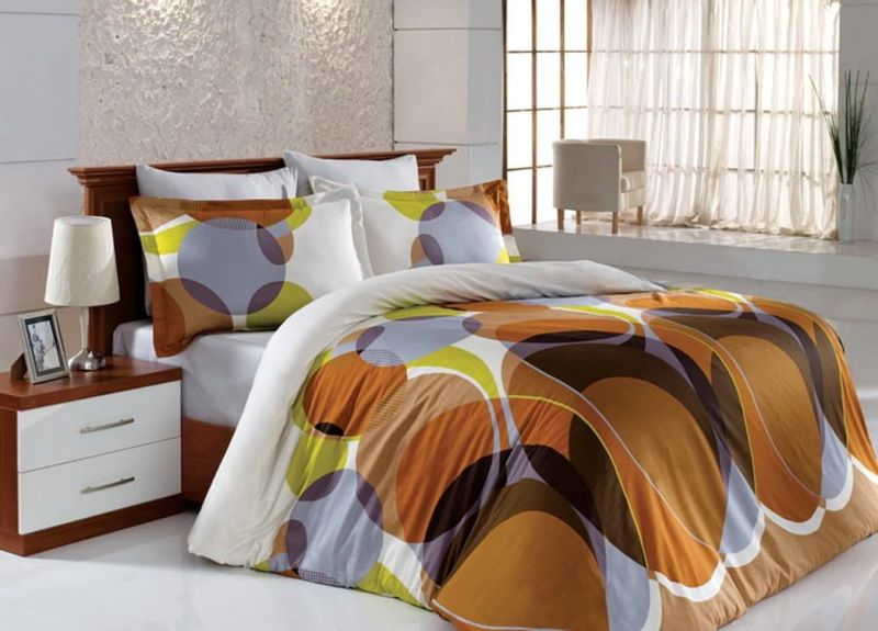 Pościel Dla Par 200X220 Valentini Bianco Dekor Kawa zdjęcie 1