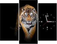 90CM 70 ZEGAR 3 ELEM TYGRYS SCIENNY DRUK