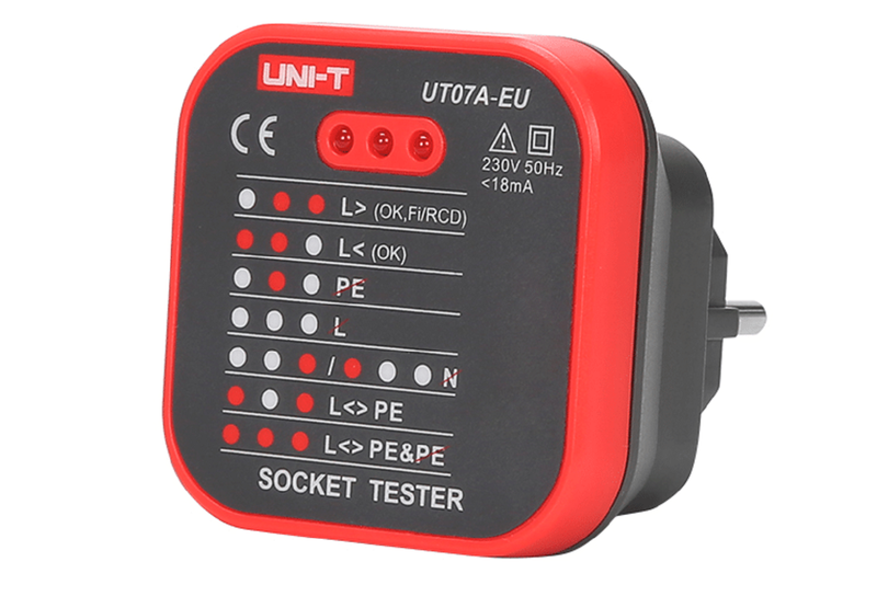 TESTER GNIAZD ELEKTRYCZNYCH UNI-T UT07A-EU zdjęcie 1