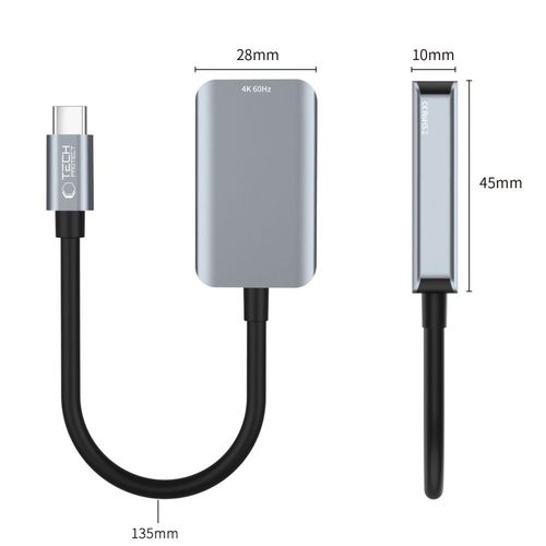 tech-protect ultraboost adapter type-c to hdmi 4k 60hz black na Arena.pl