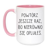 Duży Biało-Różowy 450 ml