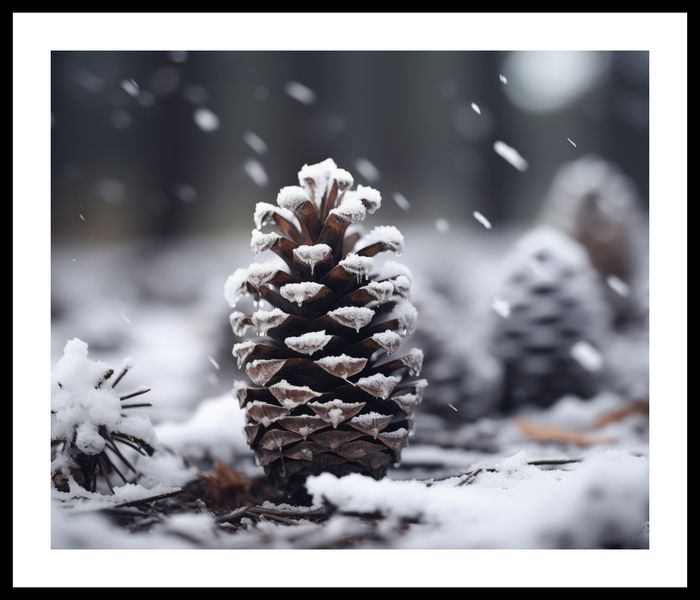 Plakat 60x50cm Zimowy Spokój zdjęcie 3