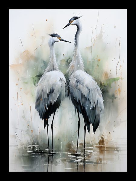Plakat 13x18cm Tańczące Czaple zdjęcie 2