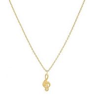 celebrytka z kluczem wiolinowym (c14630au)