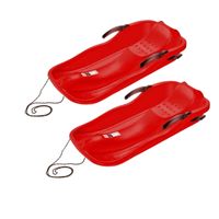 2x Sanki Ślizg Bobslej z hamulcami Szybki jeździk