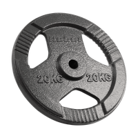 Obciążenie żeliwne 20kg otwór 31mm talerz z uchwytami REBEL ACTIVE