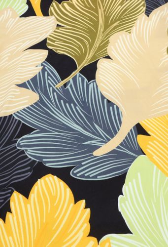 Pokrowiec Na Krzesło Beżowe Żółte Liście Wzory Elastyczny na Arena.pl