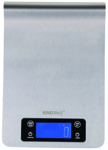 Waga Kuchenna Elektroniczna z WIESZAKIEM reling Prcyzyjna SREBRNA 5kg Timer na Arena.pl