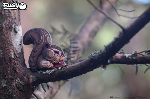 Wiewiórka Eugy. Eko Układanka Puzzle 3D na Arena.pl