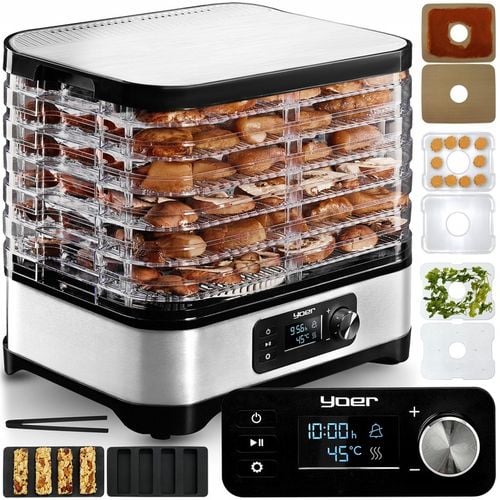 10w1 DUŻA Suszarka do Grzybów Owoców Yoer 450W INOX Timer +6 SIT+9 na Arena.pl