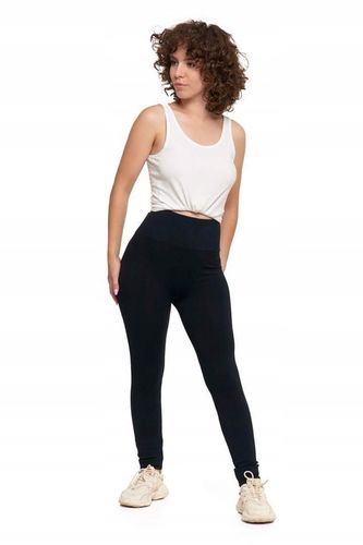 LEGGINSY DAMSKIE GETRY Z WYSOKIM STANEM LEGINSY MORAJ CZARNE KRYJĄCE L/XL na Arena.pl