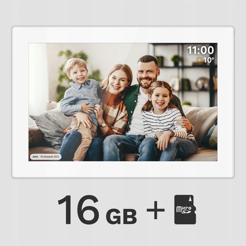 Cyfrowa ramka na zdjęcia 10.1 cali IPS dotyk Android WiFi WIDEO POGODA SD na Arena.pl
