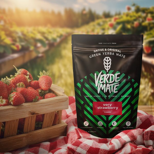 Verde Mate Green Very Strawberry 0,5 kg zdjęcie 5