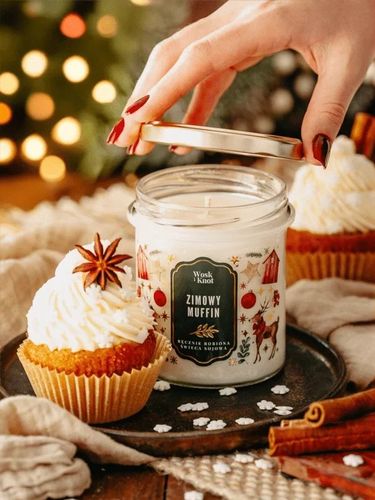 Woskiknot świeca sojowa Zimowy Muffin na Arena.pl