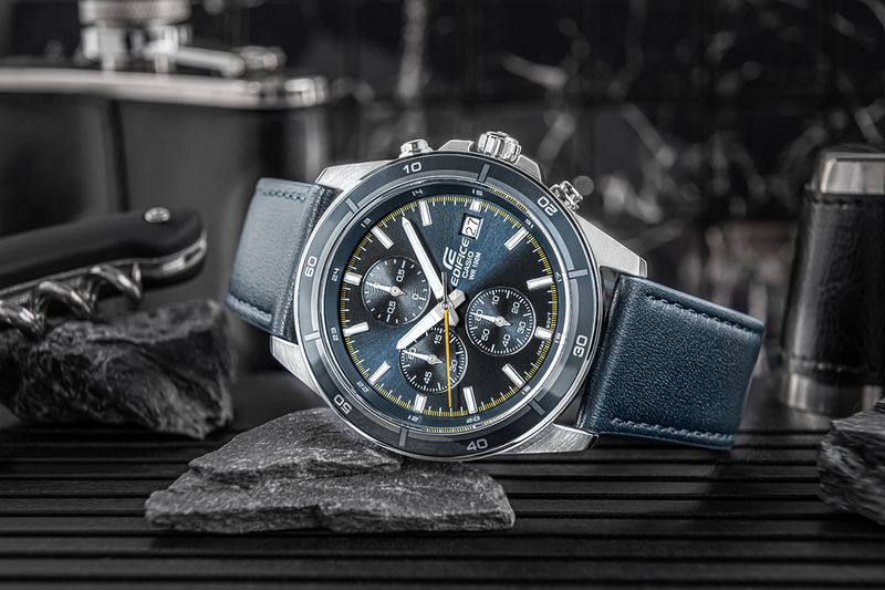 zegarek męski casio edifice efr-526l-2cvuef + box zdjęcie 5