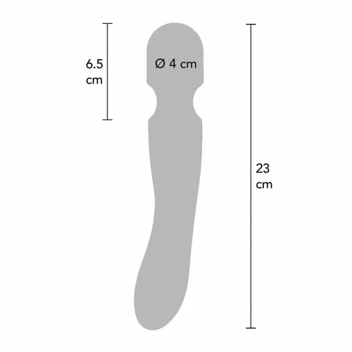 toyjoy zenith light masażer wand czarny z 7 trybami led 23 cm na Arena.pl