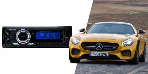 Radio Samochodowe 1-DIN RDS Bluetooth USB AUX Pilot ODŁĄCZANY PANEL Jakość na Arena.pl