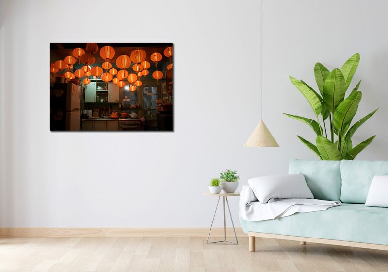 Obraz 100x70cm W Blasku Lampionów zdjęcie 2