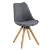 Krzesło Dima dark grey tapicerowane