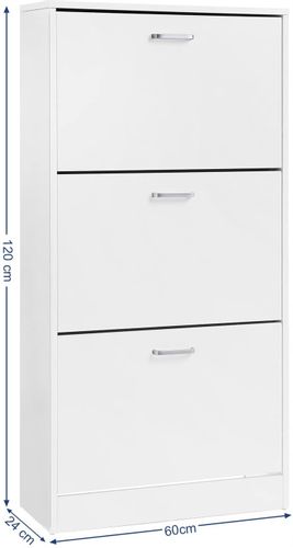 Szafka na buty biała regał półki do przedpokoju na Arena.pl