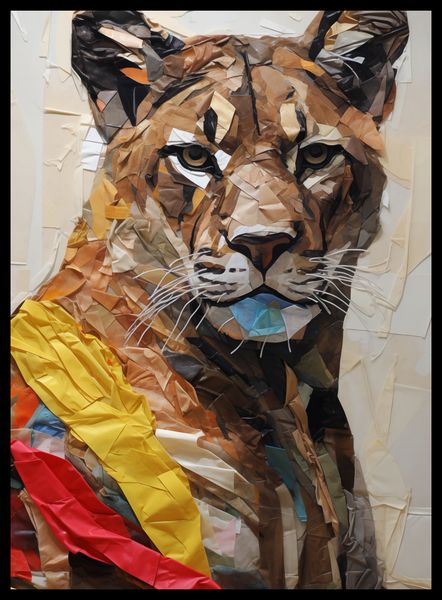 Plakat 40x55cm Papierowy Tygrys zdjęcie 2