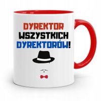 Dla Dyrektora Kubek Czerwony Dyrektor Wszystkich Z Nadrukiem Ze Zdjęciem