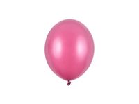 Balony metallic różowe hot pink strong, 12 cm 3 szt.