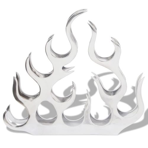 Aluminiowy stojak na 11 butelek wina, kolor srebrny na Arena.pl