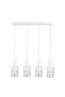 Lampa wisząca 4xE27 CROSS WHITE