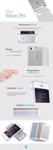 Nillkin Nature iPhone 5 5S SE Crystal na Arena.pl
