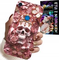 ETUI DO HUAWEI Y6S - KOBIECE, MODNE WZORY, CZASZKA W RÓŻE