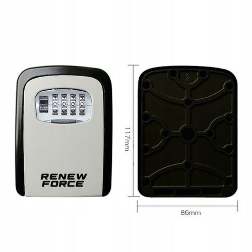 Metalowy Sejf na Klucze Zewnętrzny Skrzynka Szafka Kasetka na Szyfr Kod na Arena.pl